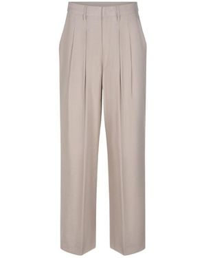 Dondup Pleated Wide-Leg Pants - Gray