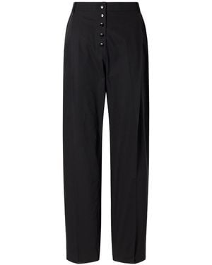 St. Agni Relaxed Wool Trousers - Black