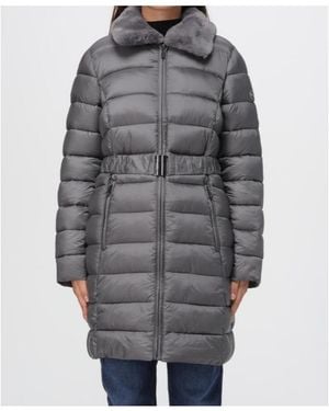MICHAEL Michael Kors Packable Quilted Puffer Coat - Grey