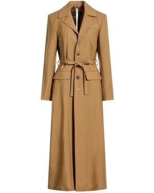 MM6 by Maison Margiela Wool Long-Sleeve Coat - Natural