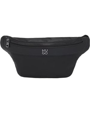BOSS Logo-Plaque Belt Bag - Black