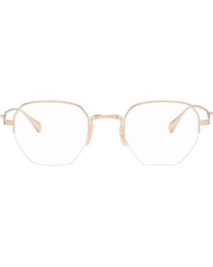 Garrett Leight Alma Non-Prescription Glasses - White