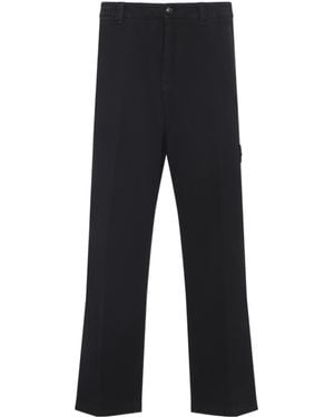 Stone Island Belt Loops Casual Pants - Black