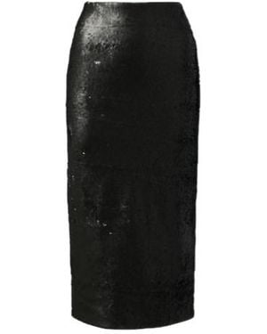 Emilia Wickstead Bethan Sequined Pencil Skirt - Black