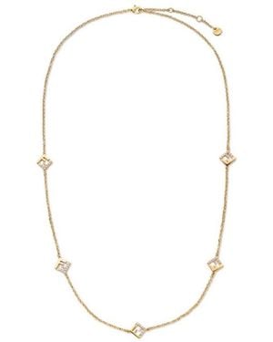 Fendi Ff Crystal Pendant Necklace - Multicolor