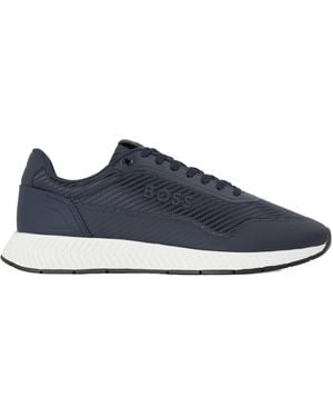 BOSS Lace-Up Sneaker - Blue