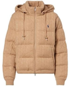 Polo Ralph Lauren Spliced Quilted Cotton Jacket - Natural