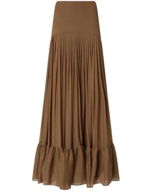 Pinko High-Waisted Full Skirt - Natural
