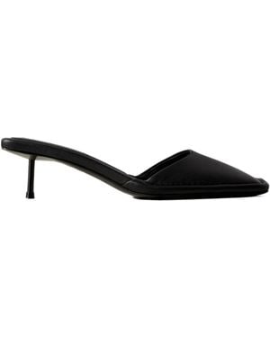 St. Agni Leather Mules - Black