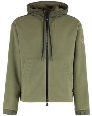 Moncler Grenoble Zip-Up Hooded Jacket - Green