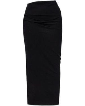 Entire studios Draped Midi Skirt - Black