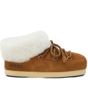 Moon Boot Logo Boots - Brown