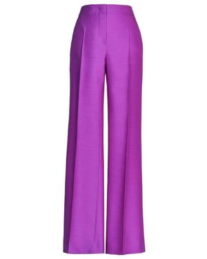Max Mara Straight Leg Trousers - Purple
