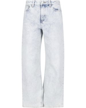 Calvin Klein Regular Wide-Leg Jeans - Blue