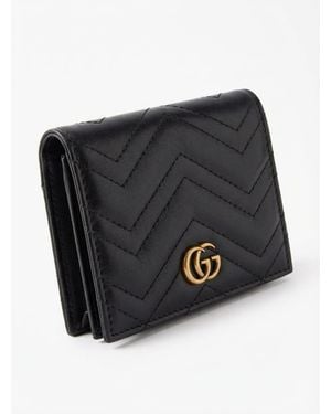 Gucci Gg Marmont Card Case Wallet - Black