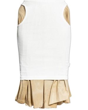 Maison Margiela Layered High-Waisted Skirt - White