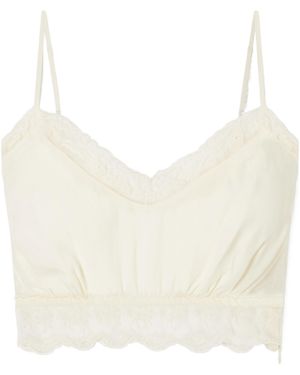 Simone Rocha Lace-Trim Top - White