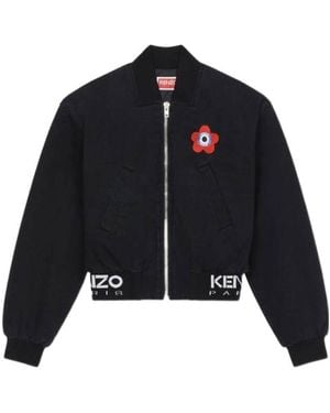 KENZO Target Zip-Up Bomber Jacket - Black