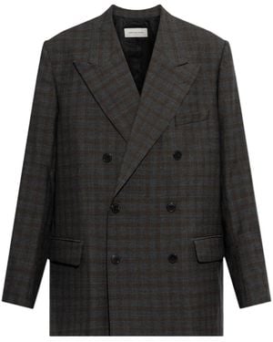 Dries Van Noten Oversized Wool Blazer - Black