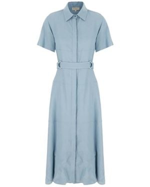 Antonelli Blended Shirt Dress - Blue