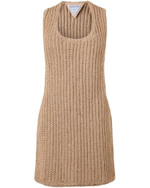 Bottega Veneta Mini Dress - Natural
