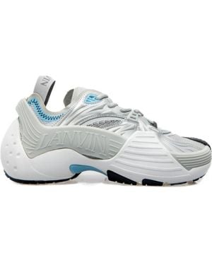 Lanvin Mesh Flash-X Lace-Up Trainers - White