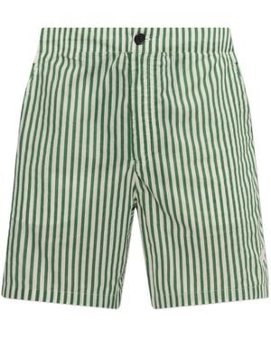AllSaints Chopin Striped Shorts - Green