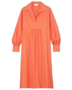 Max Mara Nupar Mid-Length Dress - Orange