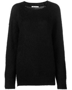 T By Alexander Wang Blended Knitted Sweater - Black