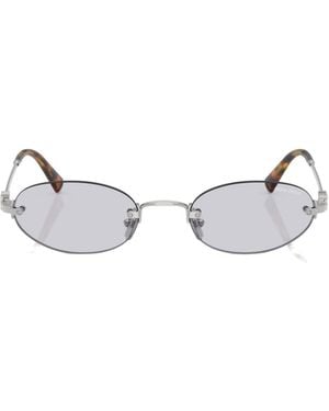 Miu Miu Logo Sunglasses - White