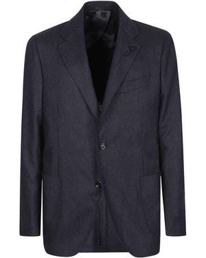 Lardini Long-Sleeved Casual Jacket - Blue