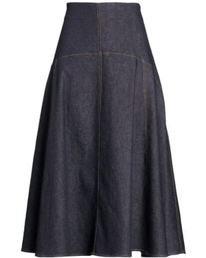Jacquemus Denim A-Line Skirt - Blue