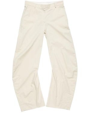 Acne Studios Barrel-Leg Pants - Natural