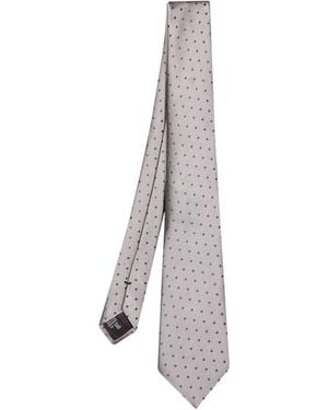 Giorgio Armani Pointed-Tip Tie - White