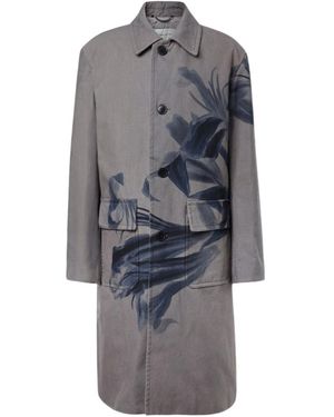 Dries Van Noten Long-Sleeved Windbreaker Jacket - Grey