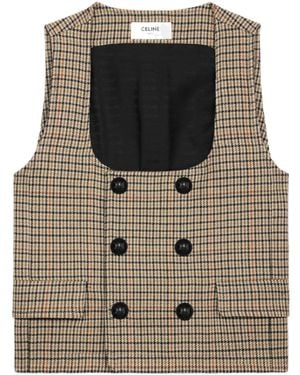 Celine Double-Breasted Vest - Multicolour