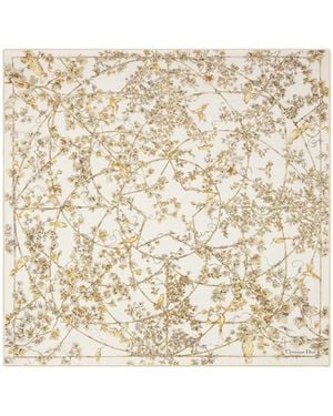 Dior Jardin D-Étoile 90 Square Scarf - Natural