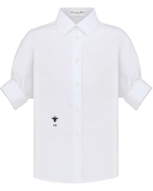 Dior Blouse With Puff Sleeves - White