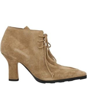 Burberry Lace-Up Ankle Boots - Brown