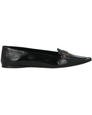 Saint Laurent Glossy Leather Shoes - Black