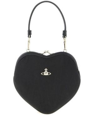 Vivienne Westwood Belle Heart Frame Purse Handbag - Black