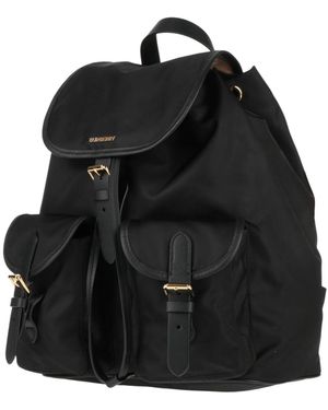 Burberry Medium-Sized Solid-Color Casual Backpack - Black