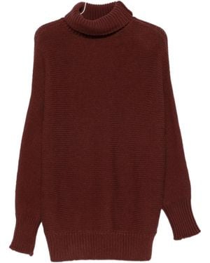 Alysi Turtleneck Knitted Sweater - Purple