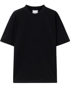 WOOYOUNGMI Logo-Lettering T-Shirt - Black
