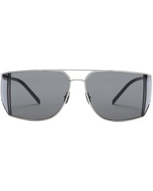 Saint Laurent Eyewear Aviator Frame Sunglasses - White