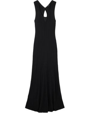 JOSEPH Ribbed Sleeveless Dress - Black