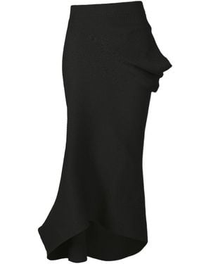 Issey Miyake Life Form Volume Midi Skirt - Black