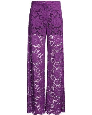 Dolce & Gabbana Loose-Fitting Trousers - Purple