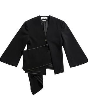 Loewe Long-Sleeved Casual Jacket - Black