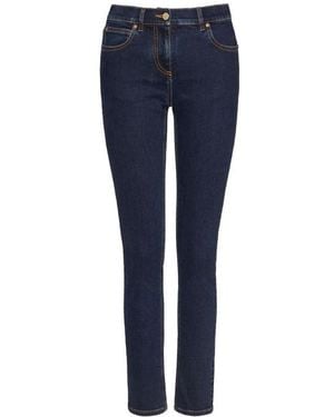 Valentino V-Detail Slim-Fit Jeans - Blue